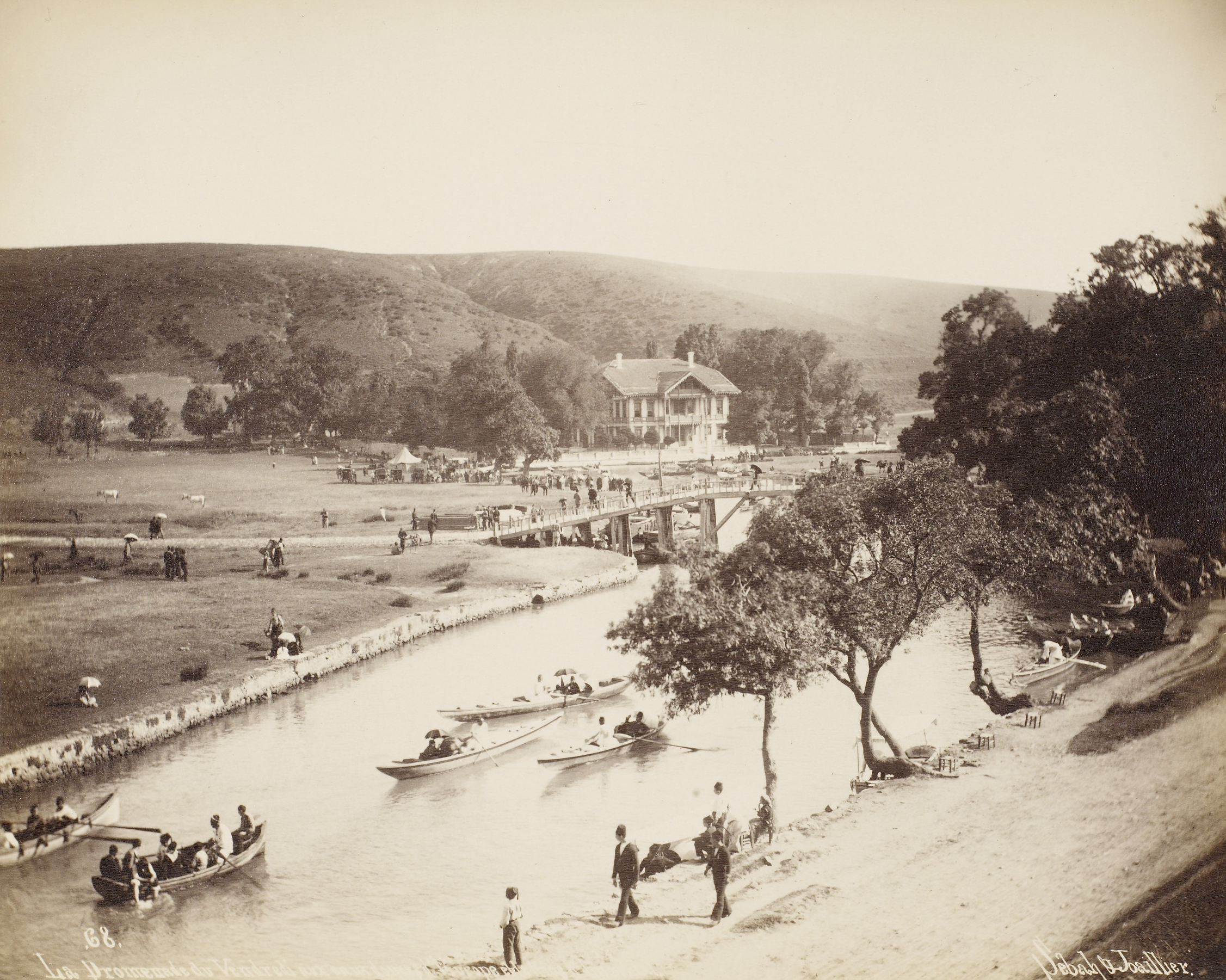Kağıthane Valley. Photograph by Jean Pascal Sébah (1872–1947), c. 1884–1905. Public domain.